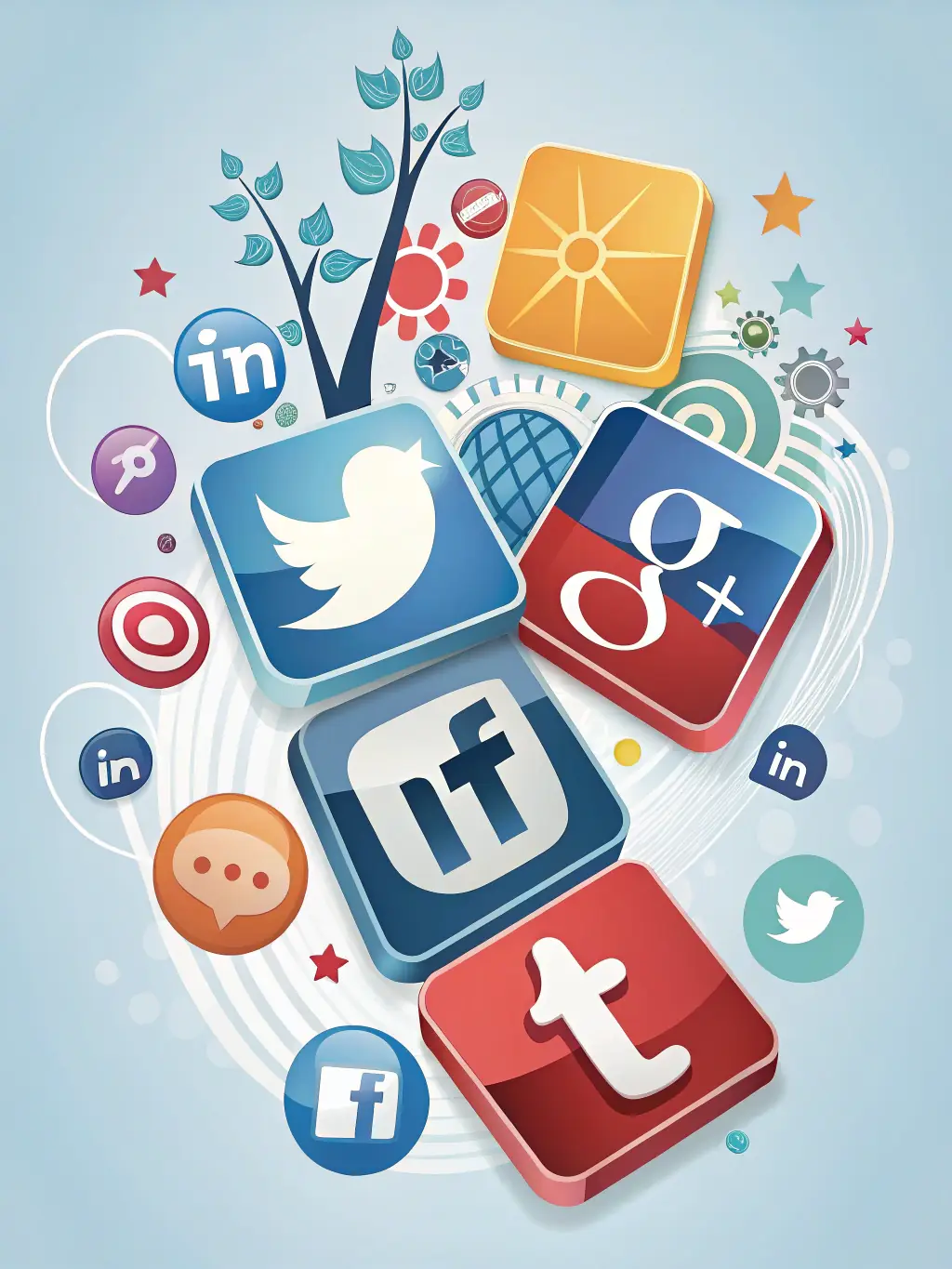 A collage of various social media platforms (Twitter, Facebook, etc.) where OBS Studio users share their content and engage in discussions.